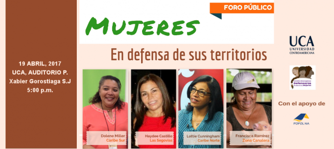 Foro Público Mujeres en defensa de sus territorios Foro Público Mujeres en defensa de sus territorios